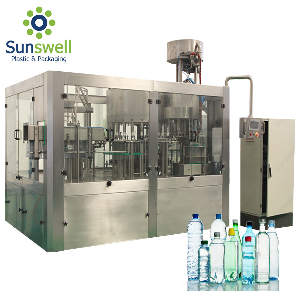 Electric Driven Type Water Bottling Machine For Mineral Water Plant Project