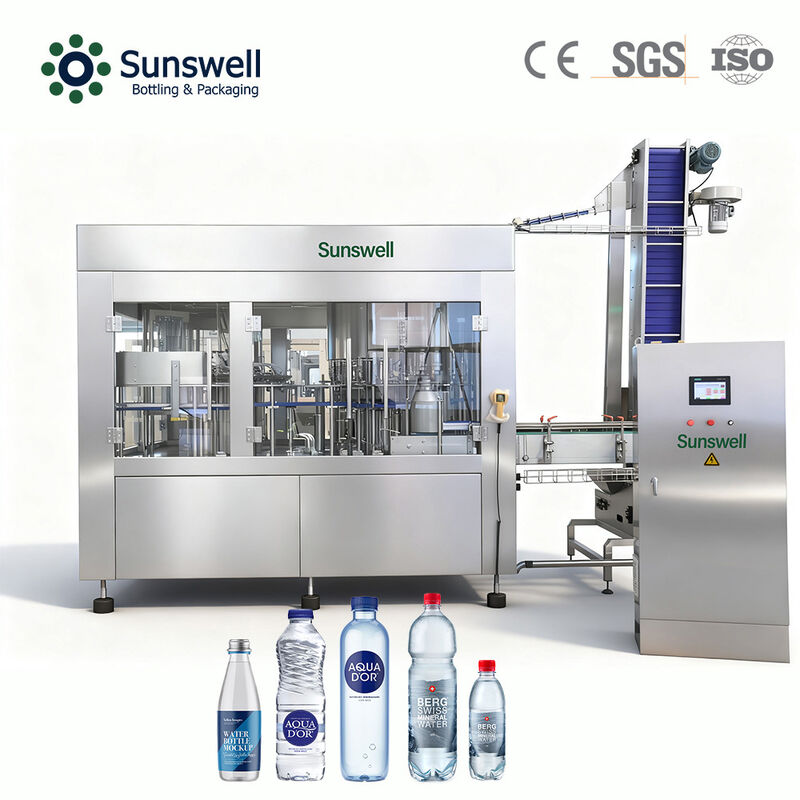 Automatic Complete Bottled Drinking Water Production Line Mineral Water Filling Machine Pure Water Plant