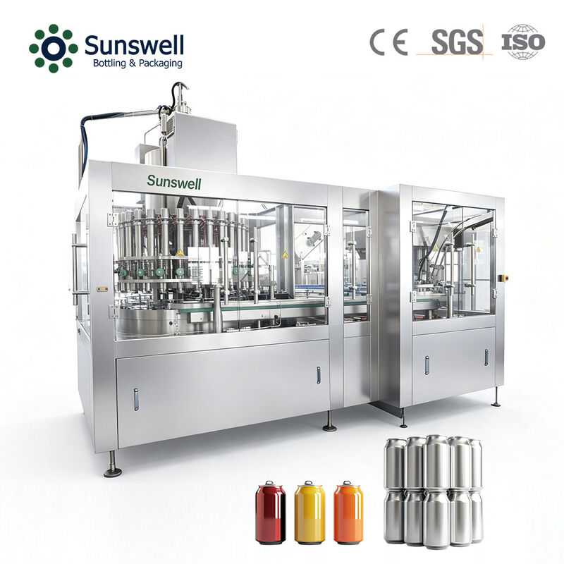 18000CPH 200ml CSD Carbonated Soft Drink Canning Production Line