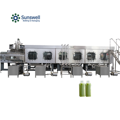Verpakkingsmachine voor het vullen en verpakken van warm sap 5 in 1 Rotary Super Clean Fruit Chunk Peristaltic Pump Filler