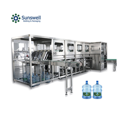 5 liter water vulmachine 19L mineraalwater wassen flessen dekking productielijn