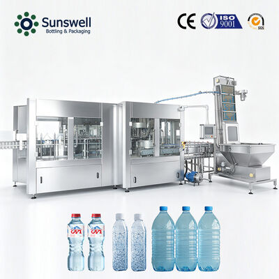 Hoge Snelheid 24000bph 500ml Mineraalwater Bottellijn Complete Water Vulapparatuur